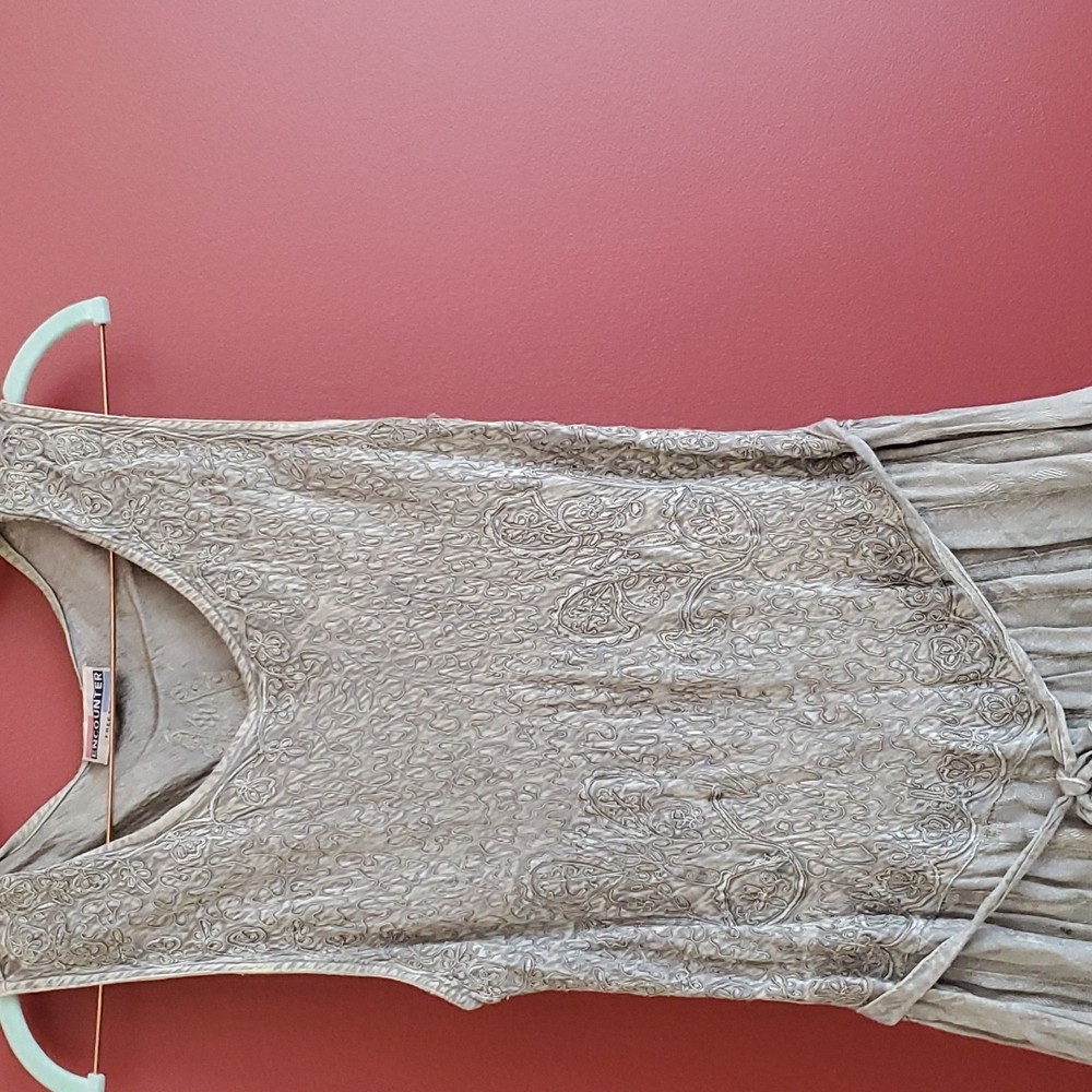 Bohemian embroidered Indian dress